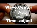 Casio wave ceptor - Analog and Digital Time adjust