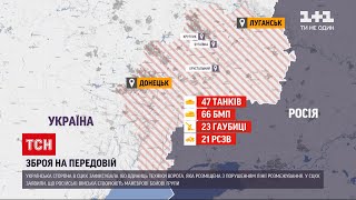 Новини з фронту: зафіксовано 160 одиниць техніки ворога, розміщеної з порушенням лінії розмежування