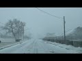 video snowy hazardous road conditions in northeast ohio from winter storm