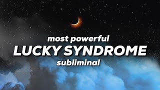 LUCKY SYNDROME AFFIRMATIONS SUBLIMINAL - extremely powerful! activates instant luck ✨