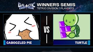 Caboozled_Pie vs Turtle - D1 Winners Semifinals - GCL S1 TETR.IO