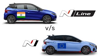 Differences between i20 N line (India) & i20 N (Europe)