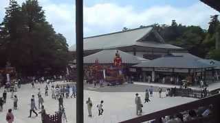 平成２７年　成田祇園祭　成田山大本堂前　山車や屋台がそろう　２０１５．７．１０　Narita Gion Matsuri