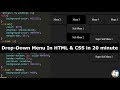 HTML & CSS : Creating Multilevel Drop Down Menu Navigation