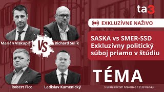 EXKLUZÍVNY DUEL: Marián Viskupič a Richard Sulík vs. Ladislav Kamenický a Robert Fico