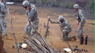 Firing 60mm Mortar Rounds