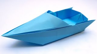 Making Origami Boat That Floats On Water | How to Make Easy And Simple Origami Speed Boat