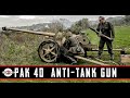 WW2 German   Pak 40 75mm German  Anti Tank Gun WW2