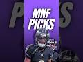 NFL MNF WEEK 12 PICKS!                              #nfl #nflpicks #nflweek12 #mnf #ravens #chargers