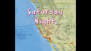 California Earthquake Activity. SO2 emissions from recent volcano eruption.  4/20/2024