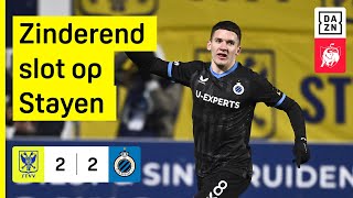 Christos Tzolis sleept in extremis een punt uit de brand tegen STVV. ⏳🤝 | STVV - Club Brugge