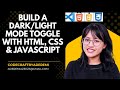 How to Create a Toggle Switch with HTML, CSS & JavaScript | Beginner Tutorial