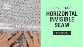 How to Knit: Horizontal Invisible Seam