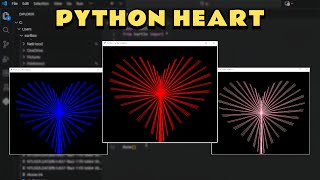 How to Make a Heart Shape Animation Using Python Turtle Graphics