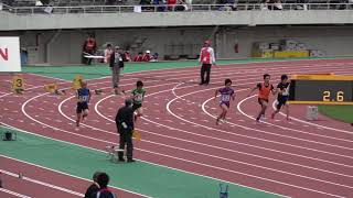 2019織田記念陸上 ﾊﾟﾗ男子T11･12･13 100m決勝(山路竣哉11.38 安西飛呂11.40(+2 5))