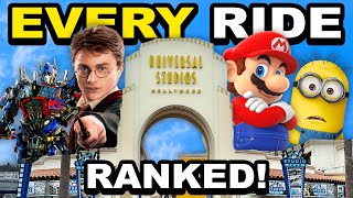 Every Ride at Universal Studios Hollywood RANKED!