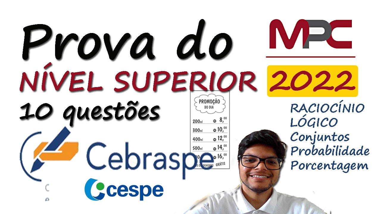 Prova Do MPC SC 2022 (CEBRASPE) Cargos De Nível Superior | 10 Questões ...