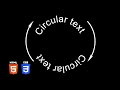 Spinning Circular Text | HTML & CSS (SVG Elements) Tutorial