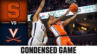 Syracuse vs. Virginia Condensed Game | 2023-24 ACC Men’s Basketball