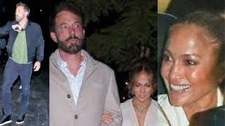 ROMANTIC DINNER DATE: Jennifer Lopez And Ben Affleck Spotted Leaving A Restaurant In Beverly Hills..