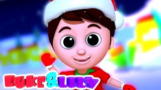 Familia Dedo De Navidad | Dibujos animados | Musica para bebes | Luke and Lily Español | Educación