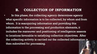 CHAPTER 6 INTELLIGENCE CYCLE AND PROCESS