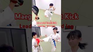 前蹴り- 前足+後ろ足 #大谷道場 #空手 #fullcontactkarate #kyokushin #karate #frontkick #前蹴り #shorts