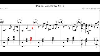 Piano Concerto No 1(Petr Ilich Tchaikovsky)-Piano Solo