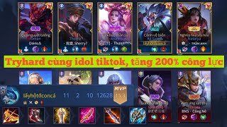 Top1 Kil'groth Caesar | TryHard rank cao thủ cùng idol tiktok trâm anh 5p, tăng 200% công lực