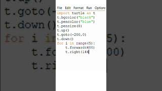 draw star⭐ in python turtle🐢
