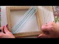 Beginners Tutorial. Weaving your first square with a Pin Loom.