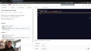 Leetcode Solution - 1480 Running Sum of 1d Array