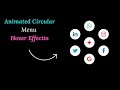Animated Circular Navigation Menu using Html CSS & Javascript#htmlcssjavascript  #htmlcss #coding