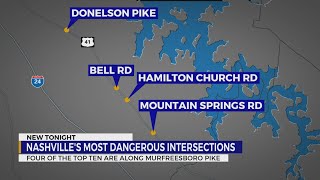 Nashville's most dangerous intersections