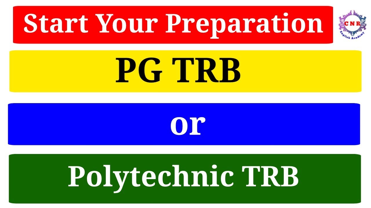 Pg Trb Or Polytechnic Trb Youtube