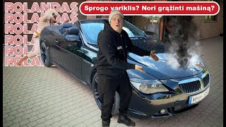 ROLANDAS: SPROGO VARIKLIS? NORI GRĄŽINT MAŠINĄ? E63 Į PABAIGĄ.