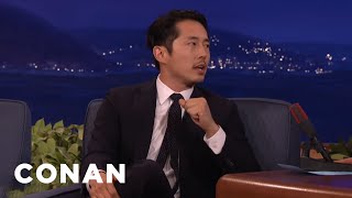 How Steven Yeun’s “Walking Dead” Fame Helped His Colonoscopy | CONAN on TBS