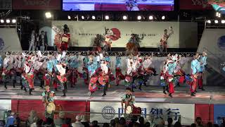 國士舞双 2019 第66回 高知よさこい祭り後夜祭 中央公園会場 [4K] 08.12