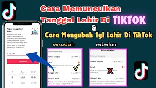 cara memunculkan tanggal lahir di tiktok \u0026 cara mengubah tanggal lahir di tiktok ! tiktok viral 2023