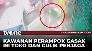 CCTV Perampok Bersenpi Satroni Toko Kosmetik, Penjaga Diculik | AKIM tvOne