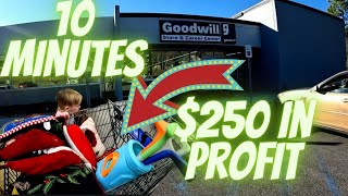Thrifting at Goodwill for Resell Come Shop With Me For Profit at FIVE STORES