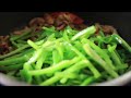 fried shredded pork with green peppers 青椒炒肉絲