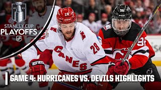 New Jersey Devils vs. Carolina Hurricanes: Second Round, Gm 4 | Full Game Highlights
