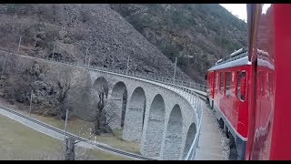 Swiss Trains: Viadotto Elicoidale di Brusio (Brusio Circular Viaduct)