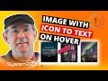 Divi Theme Image With Icon To Text On Hover 👍👍👍