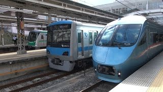 【神奈川県　川崎市　麻生区　新百合ヶ丘駅】【特急ロマンスカー　60000形　MSE】【4+6　10両編成】【小田急　小田急線　小田急小田原線　小田急電鉄】