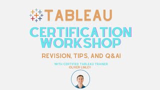 Tableau Certification Workshop Announcement