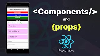 #3 Components and props in React Native | React Native Tutorial | Flatlist Activity Indicator