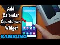 How to Add Calendar Countdown Widget on Samsung Galaxy A02