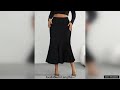 shein bae high waist solid skirt shein usa review